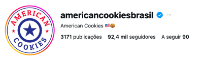 Perfil oficial de American Cookies